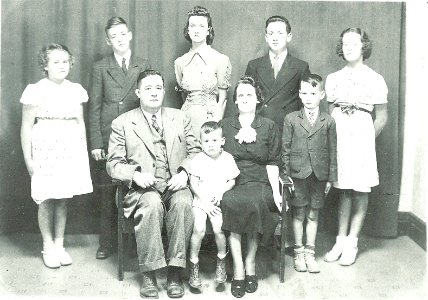 Joseph Collard, maire d'Alma, et sa famille