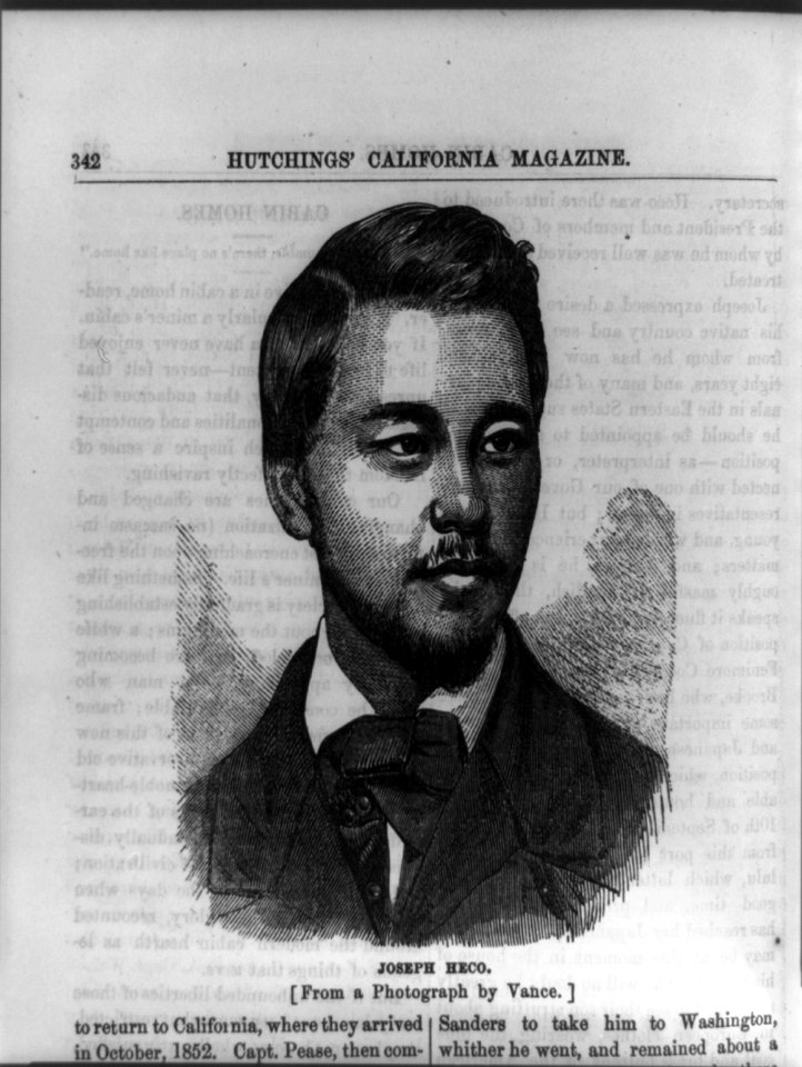 Joseph Heco (from a photograph by Vance) LCCN93507900