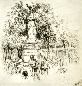 Joseph Pennell, Luxembourg gardens, 1893
