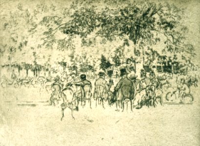 Joseph Pennell, On the Champs Elysées, 1893
