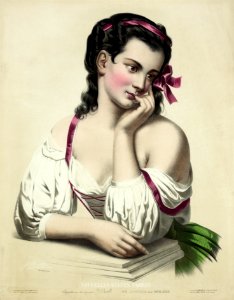 Josephine Ducollet, Reverie, after Fantin Latour, ca. 1856