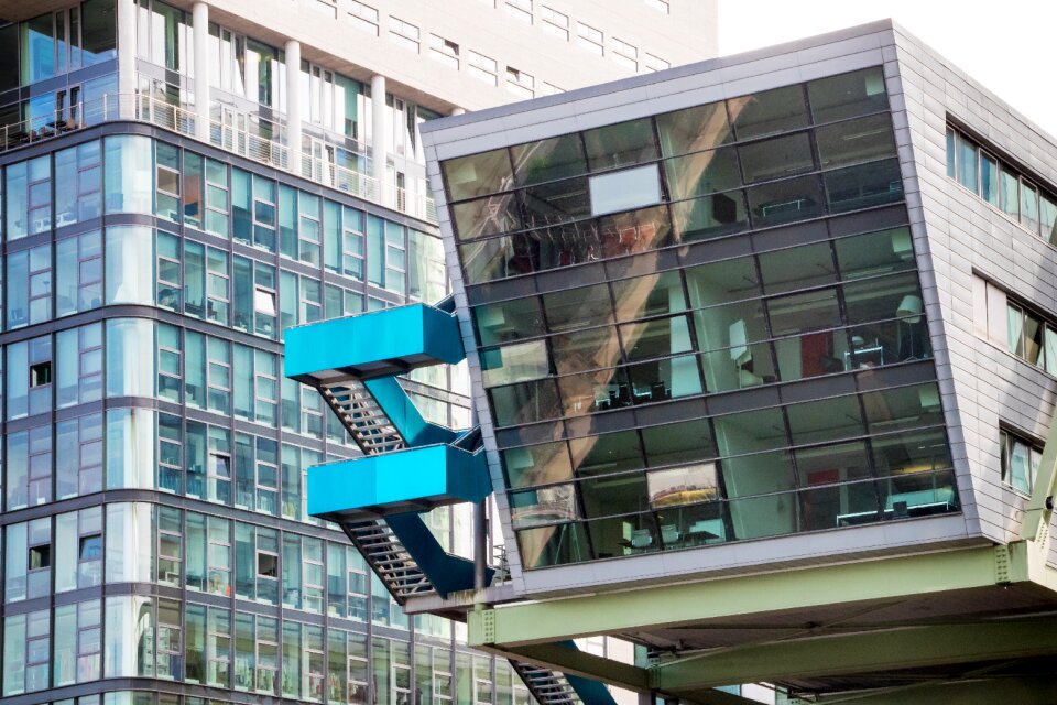 Media harbour building rhine