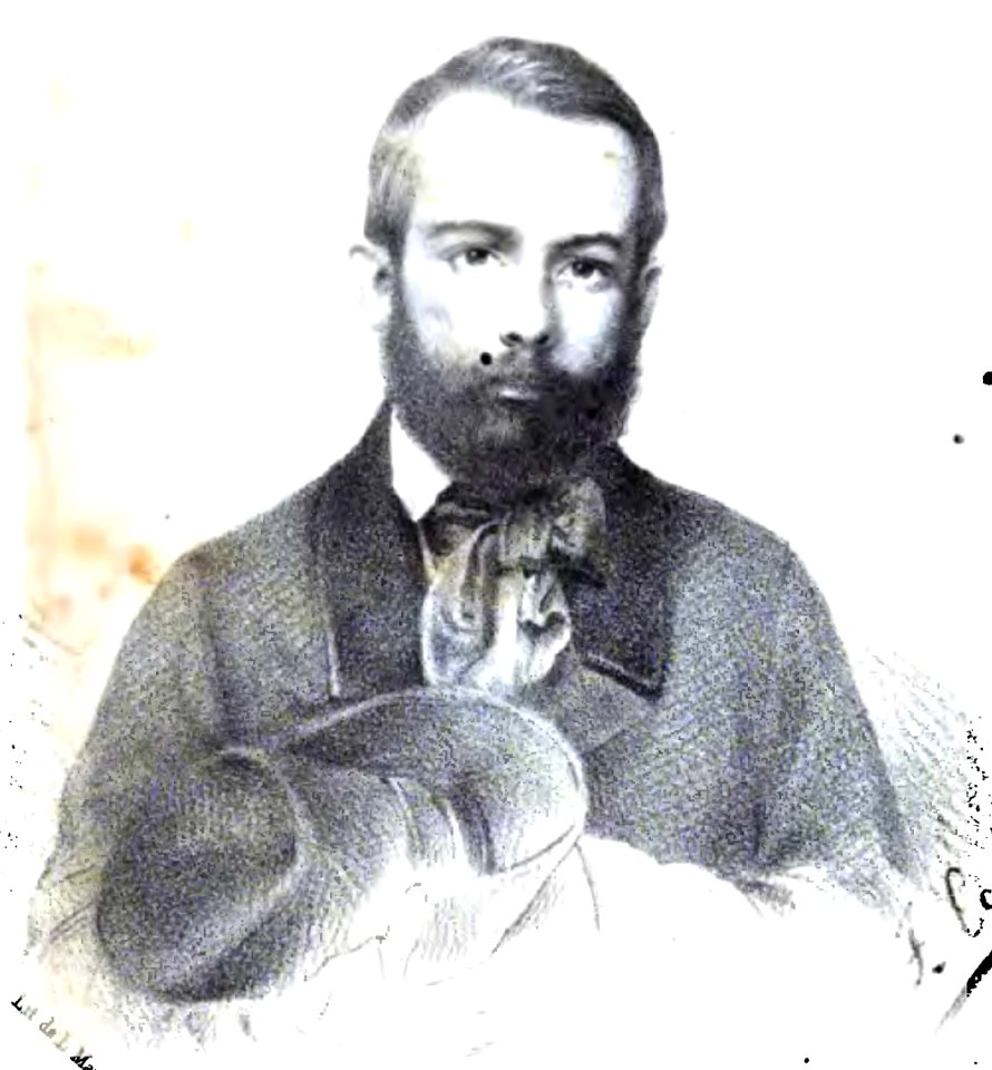 José Fornaris retrato en Poesías (1855)