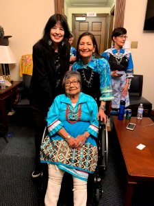 Joy Harjo, Deb Haaland and Deb Haaland's mother