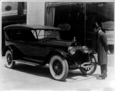 Judge Charles Edward Ball without (sic) makeup. Salt Lake Lincoln car no. 8 LCCN2004671631