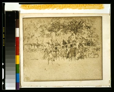Joseph Pennell, On the Champs Elysées, 1893 - Library of Congress