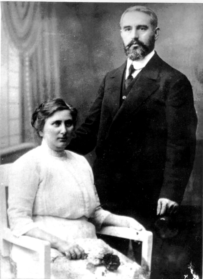 Joshua Buchmil with his wife Shoshana