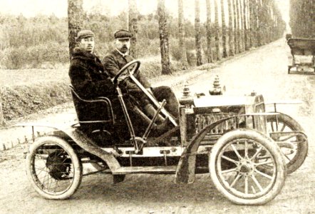 Jules Goux vainqueur au Ballon d'Alsace en 1906