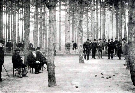 Joueurs de boules au Bois de Boulogne (Croix Catelan), en novembre 1898
