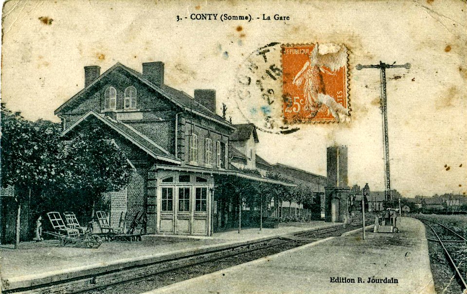 JOURDAIN - CONTY - La Gare