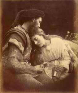 Julia Margaret Cameron (British, born India - The Parting of Sir Lancelot and Queen Guinevere - Google Art Project