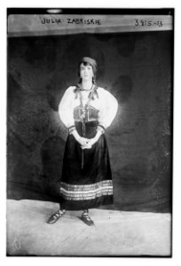 Julia Zabriskie (in costume) LCCN2014701403