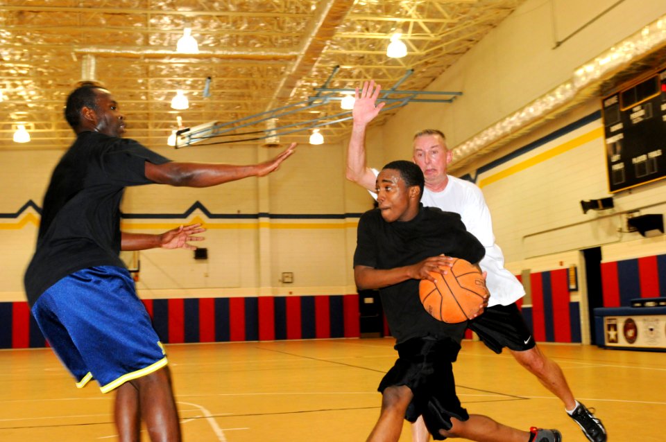 JTF Guantanamo Troopers play basketball DVIDS355350