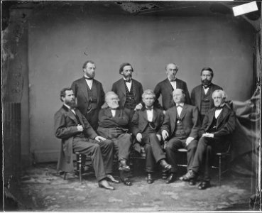 Judiciary Committee, Hon. George S. Boutwell, Mass., Hon. Charles A. Eldredge, Wis., Hon. John C. Churchill, N.Y.... - NARA - 525712
