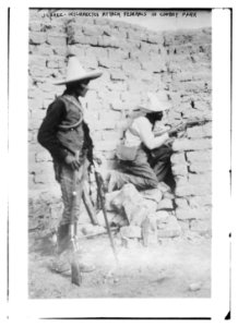 Juarez, Insurrectos attack federals in cowboy park LCCN2014689199