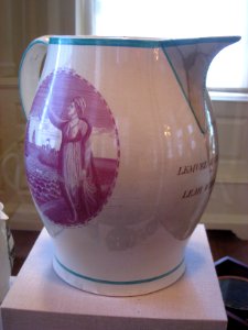 Jug for Lemuel and Leah Webb, c. 1815 - Old State House Museum, Boston, MA - IMG 6757