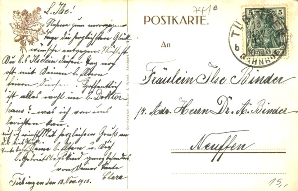 Jubiläumsturm des SAV auf dem Roßberg (AK Hauller & Wiest Stgt 1913) R