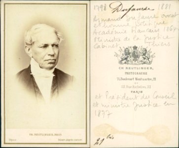Jules Dufaure - photo Charles Reutlinger