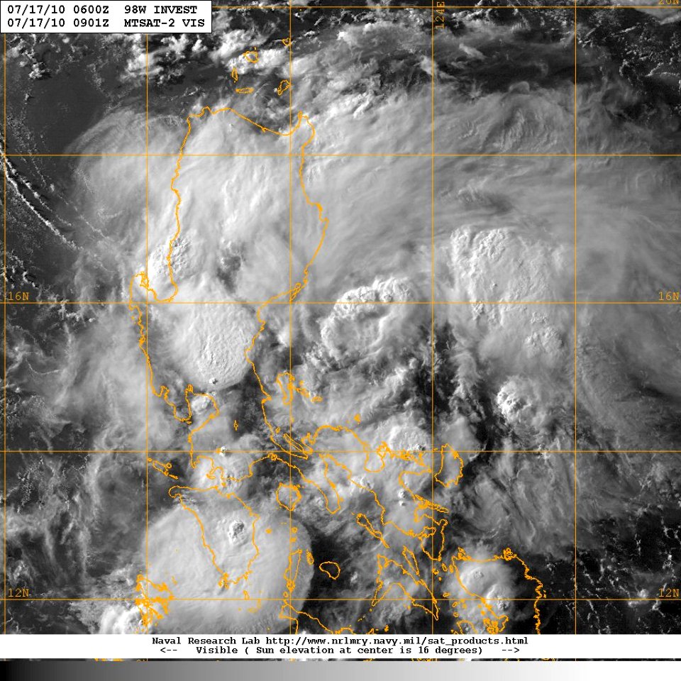 July 17, 2010 JMA tropical depression