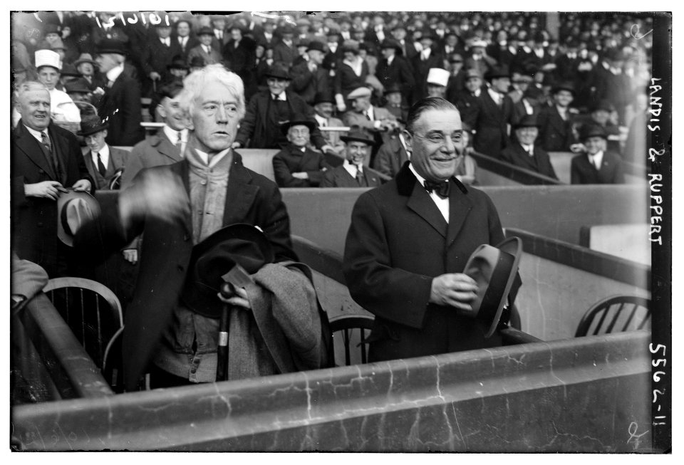 Judge Kenesaw Landis, Baseball Commissioner, & Jacob Ruppert, owner of New York AL (baseball) LCCN2014713353