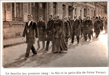 Jules Verne Funeral Procession 1905