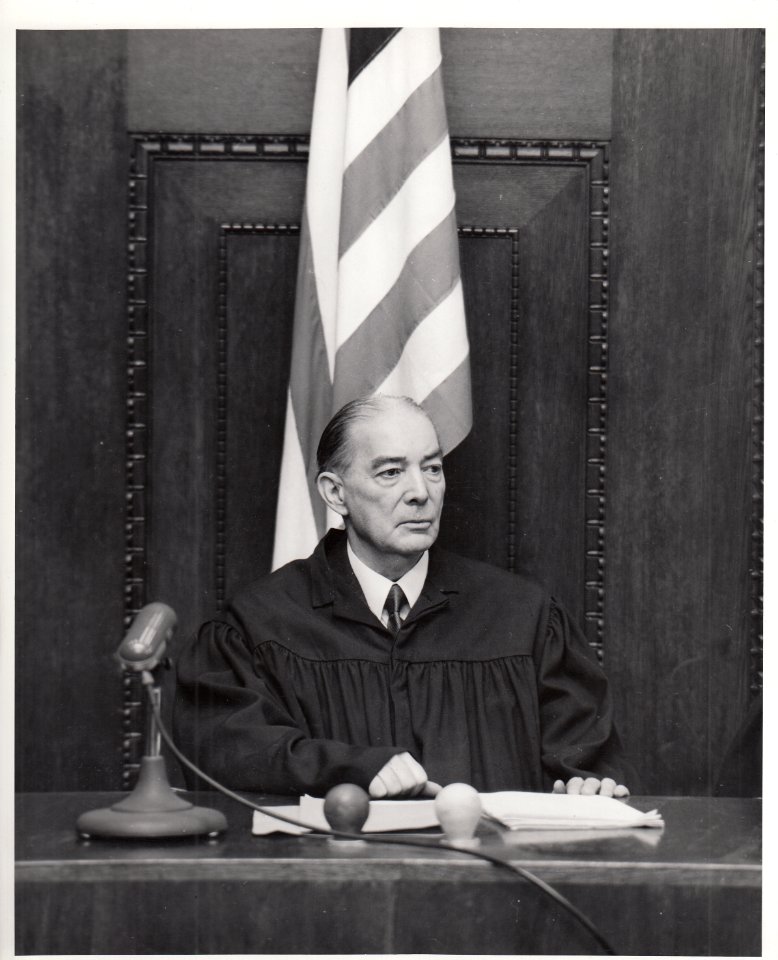 Judge Walter B. Beals presiding over the Doctors' Trial