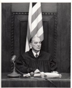 Judge Walter B. Beals presiding over the Doctors' Trial