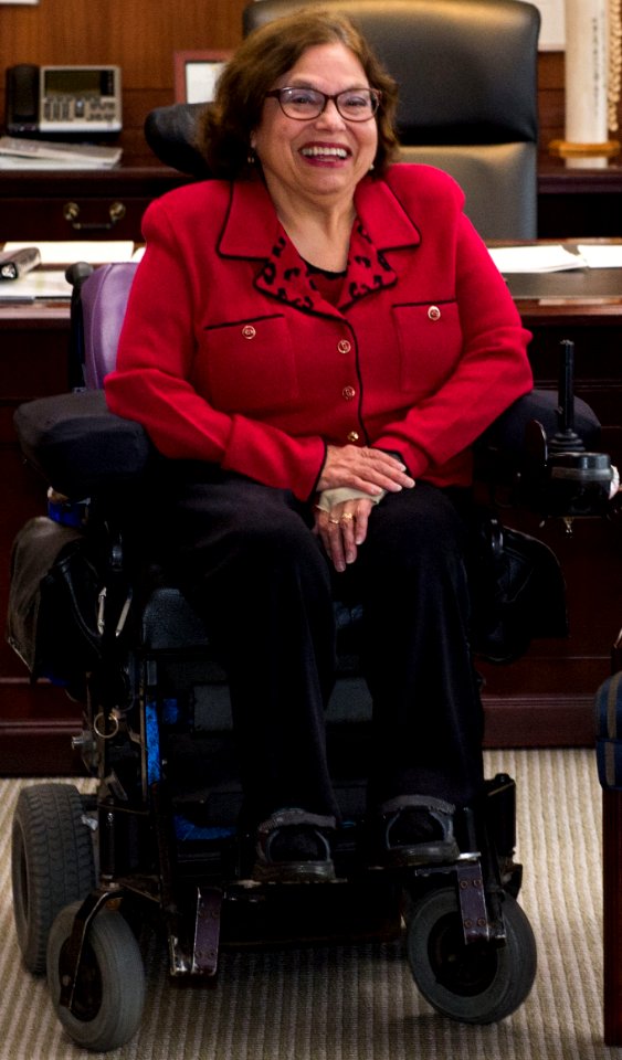 Judith Heumann, from- Ambassadors Kennedy Greets Sp. Advisor for Disability Rights Heumann in Tokyo - Flickr - East Asia and Pacific Media Hub (1) (cropped)