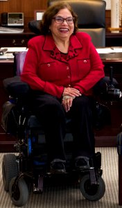 Judith Heumann, from- Ambassadors Kennedy Greets Sp. Advisor for Disability Rights Heumann in Tokyo - Flickr - East Asia and Pacific Media Hub (1) (cropped)