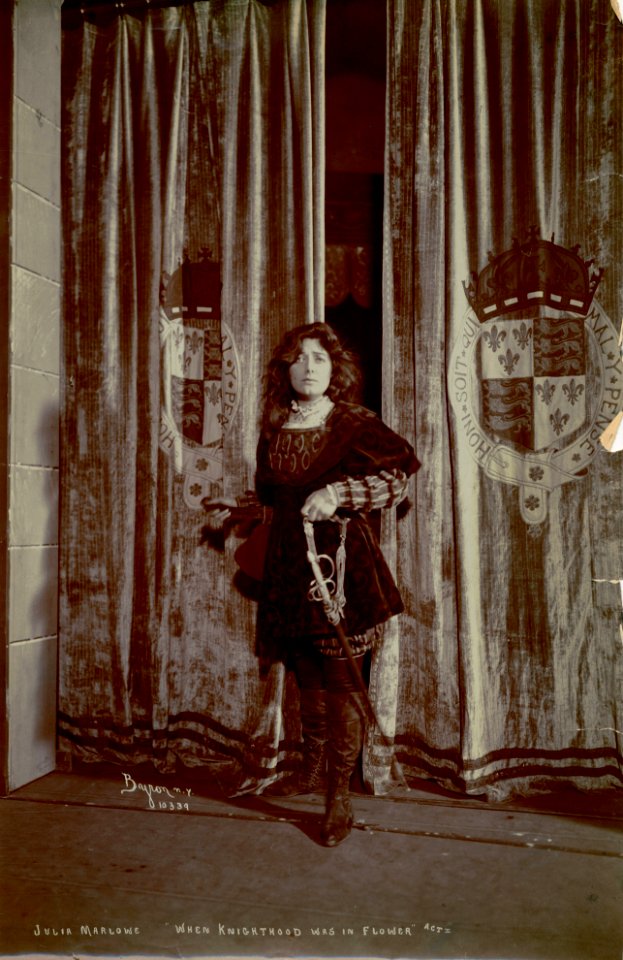 Julia Marlowe in Act II of When Knighthood Was in Flower (SAYRE 12234)