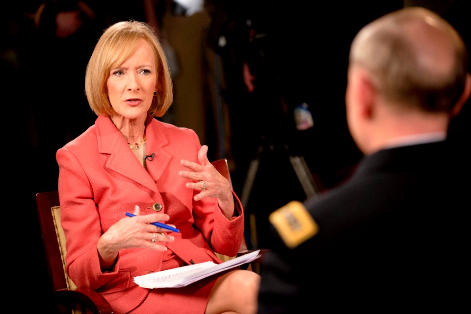 Judy Woodruff Interviews Martin E. Dempsey 140307-D-HU462-005 (13066690963)