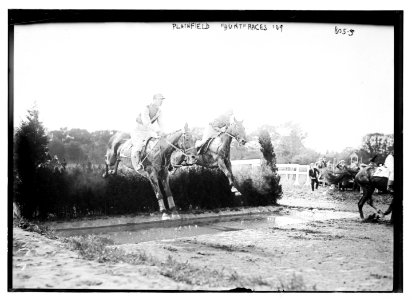 Jumping hedges in Hunt Races, Plainfield LCCN2014683935