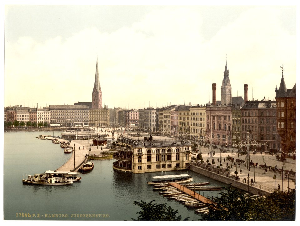 Jungfernsteig from the North, Hamburg, Germany-LCCN2002713689