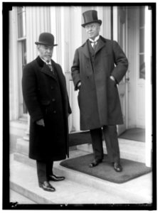 JUSSERAND, JULES J. AMBASSADOR FROM FRANCE. LEFT, WITH EUGENE BRIEUX LCCN2016865956
