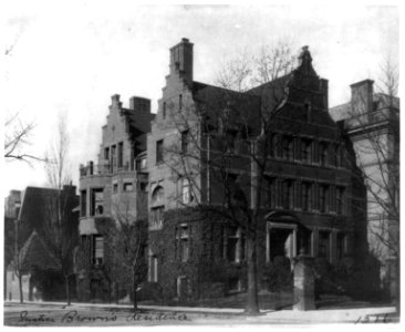 Justice Brown's residence, Washington, D.C. LCCN2001698379