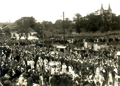 Jędrzejów. Uroczystość religijna, 700-lecie śmierci bł. Wincentego Kadłubka, 1923