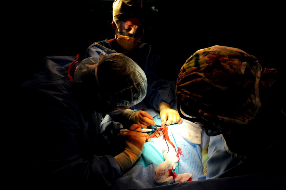 K-9 expeditionary medical surgery 141115-N-RY232-233