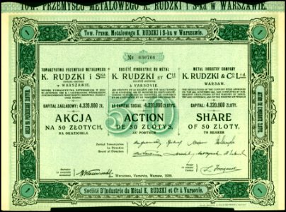K. Rudzki i Ska 1926
