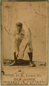 Jumbo Davis, Kansas City Cowboys, baseball card portrait LCCN2007686994