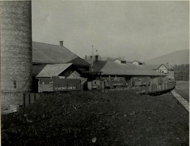 K.u.k.Kraftwagen Werkstätte in der Cellulosefabrik Villach. Fertig reparierter Kraftwagen. Kolonne vor dem Abnarsch. (BildID 15468242)