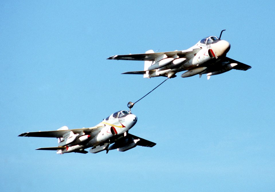 KA-6D VA-165 refueling EA-6B VAQ-134 1982