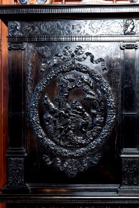 Kabinettskåp av svartbetsat päronträ och ebenholts - Hallwylska museet - 108632