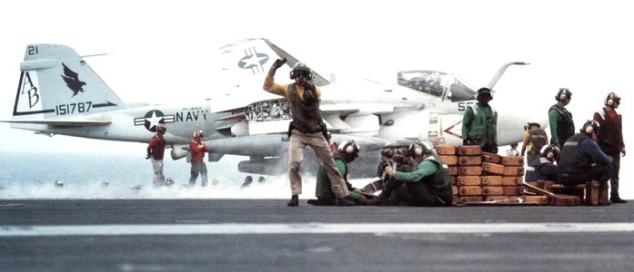 KA-6D Intruder of VA-85 on USS America (CV-66) c1992