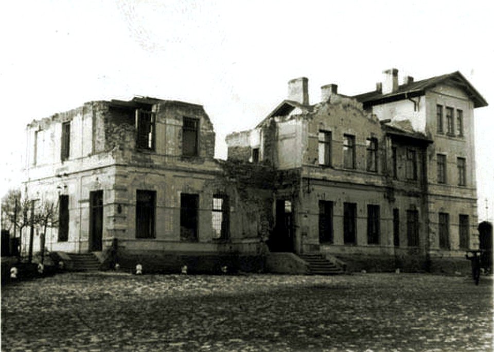 Jędrzejów. Dworzec kolejowy, wrzesień 1939