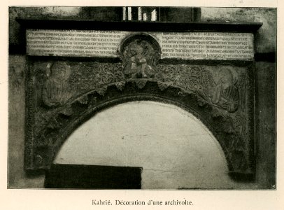 Kahrié Décoration d'une archivolte - Barth Hermann - 1913