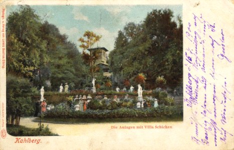Kahlberg, Ostpreußen - Anlagen mit Villa Schichau (Zeno Ansichtskarten)