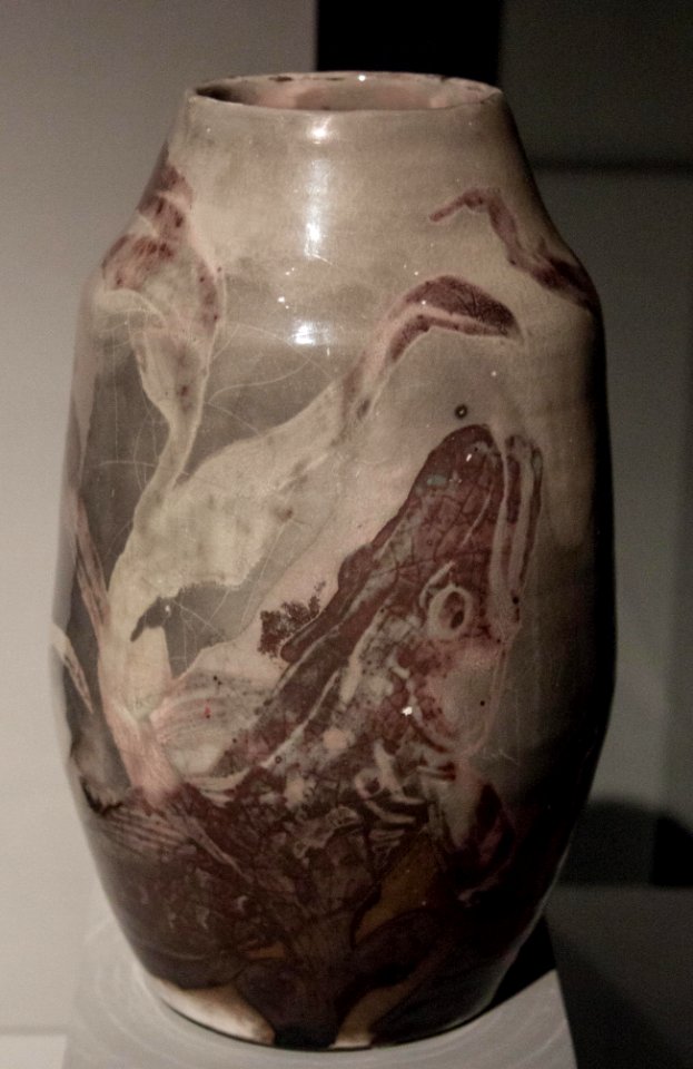 Kahler - Vase with fishes swimming among water plants