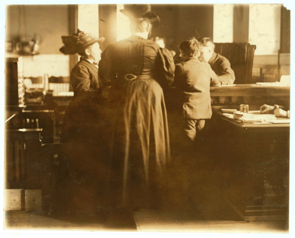 Juvenile Court. Small boy who is habitual truant. A street boy. Thursday, May 5, 1910. LOC nclc.04644