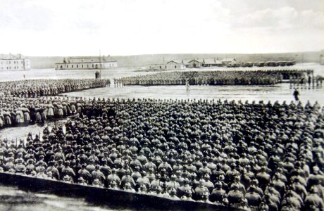 Kaiser Birthday Parade,Russia, behind the front in the east, WWI (28800748704)