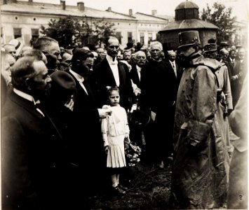 Kaiser Karl I. besucht am 29.7. Kolomea, das während der Gegenoffensive in Galizien zurückerobert wurde. (BildID 15566536)